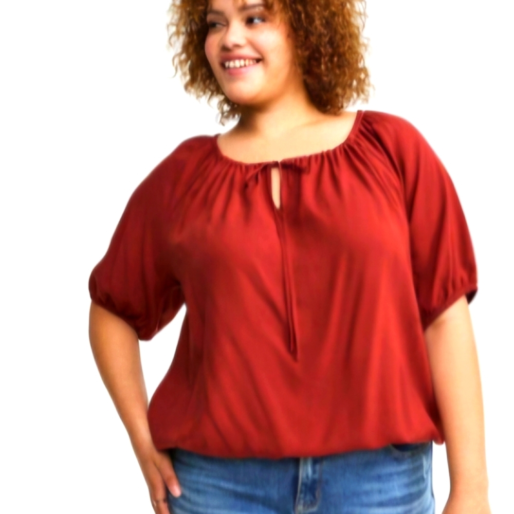 Lush Rust Blouse